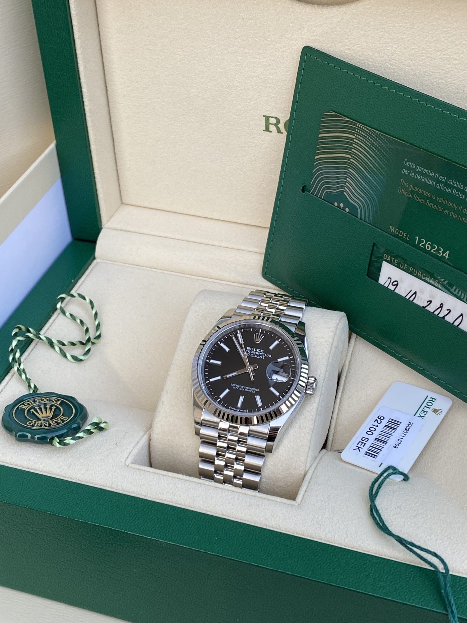 rolex 126234 black